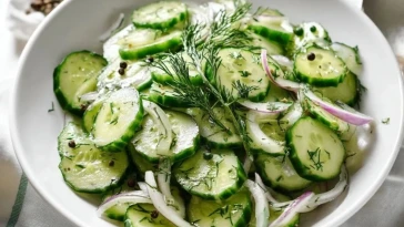 Salade De Concombres Facile