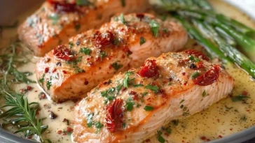 Saumon Crémeux aux Tomates Séchées