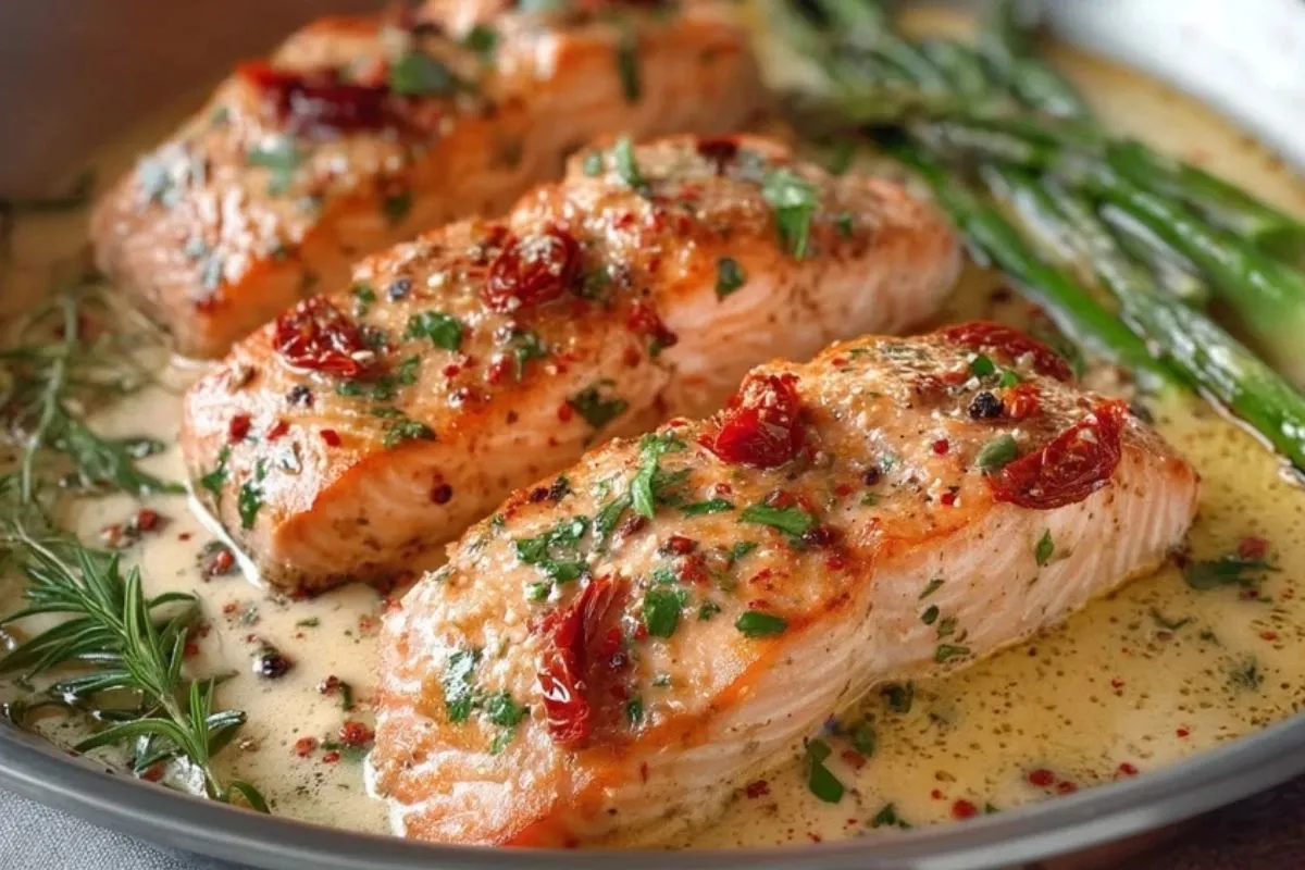 Saumon Crémeux aux Tomates Séchées