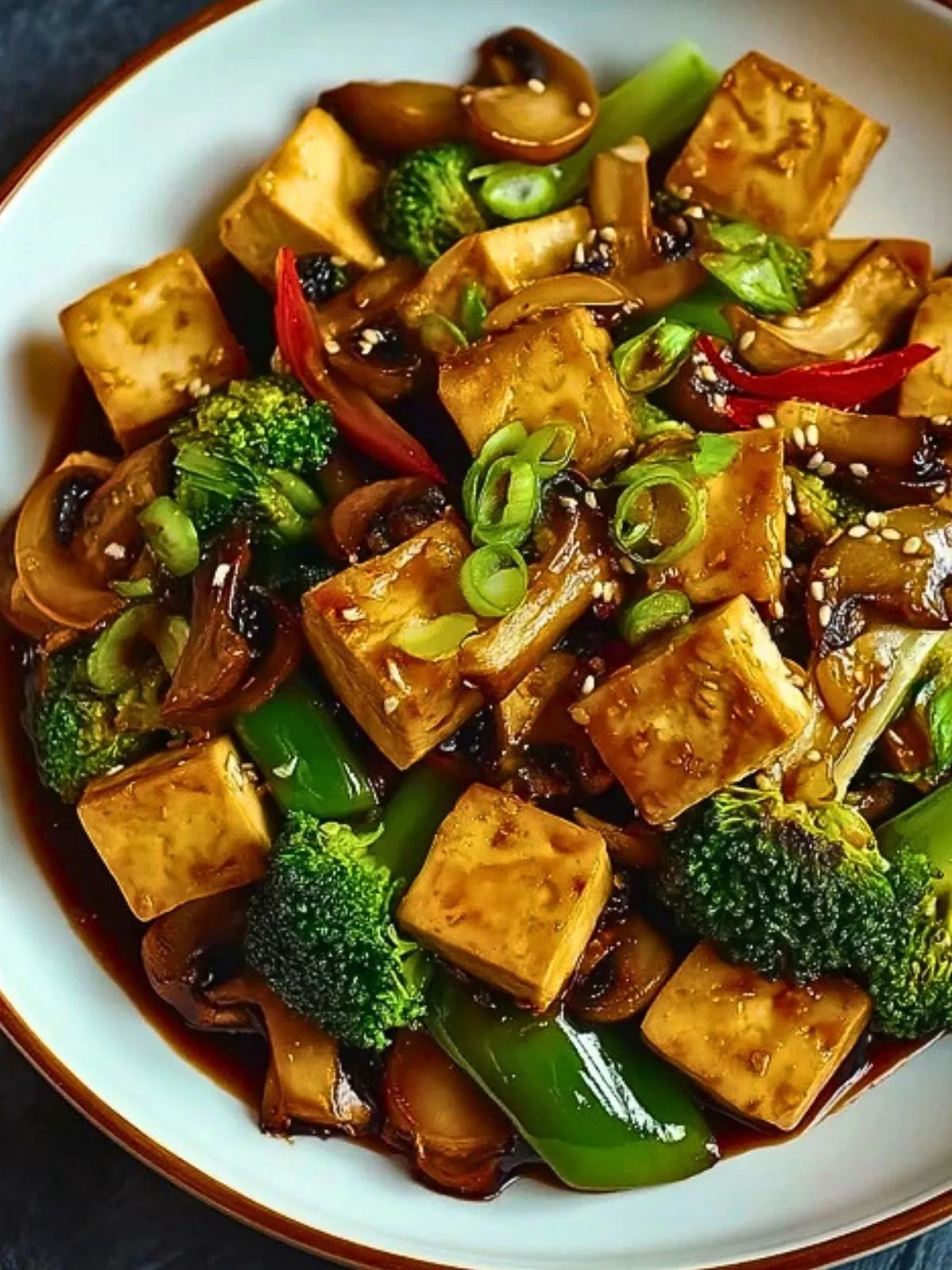 Sauté De Champignons Et Tofu (1)