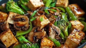 Sauté De Champignons Et Tofu