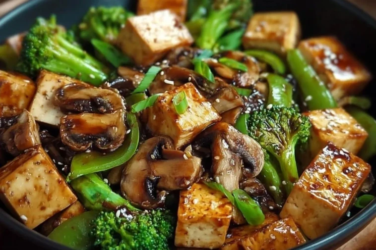 Sauté De Champignons Et Tofu