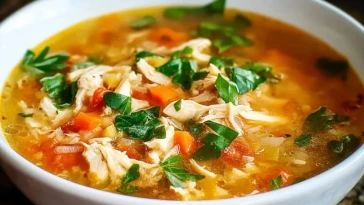 Soupe De Poulet Sicilienne