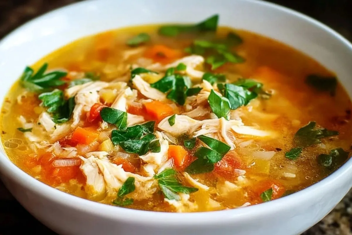 Soupe De Poulet Sicilienne