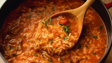 Soupe De Riz Tomatée Riche