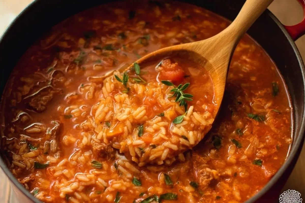 Soupe De Riz Tomatée Riche