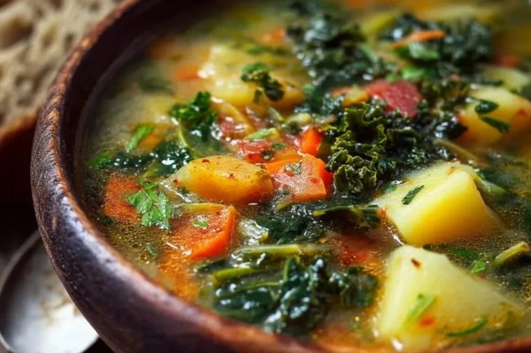 Soupe Épaissie Aux Pommes De Terre Et Au Chou Frisé