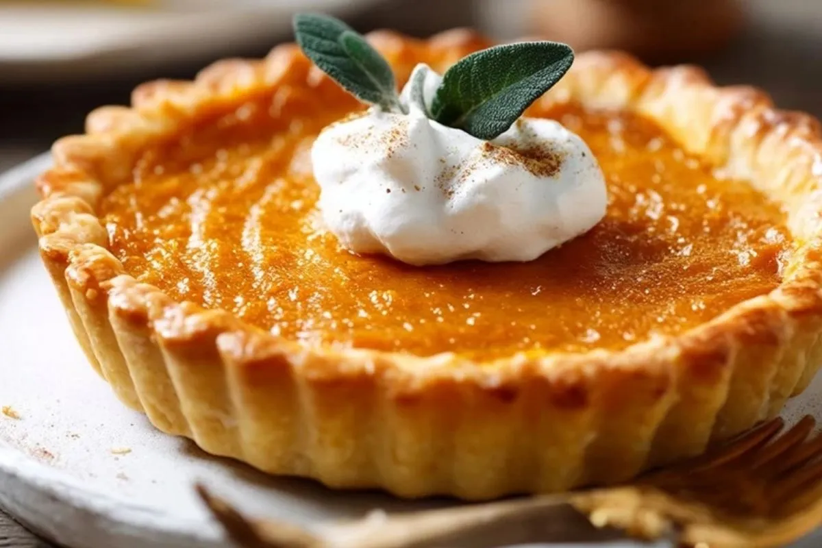 Tarte Au Potiron Simple Avec Du Lait Concentré