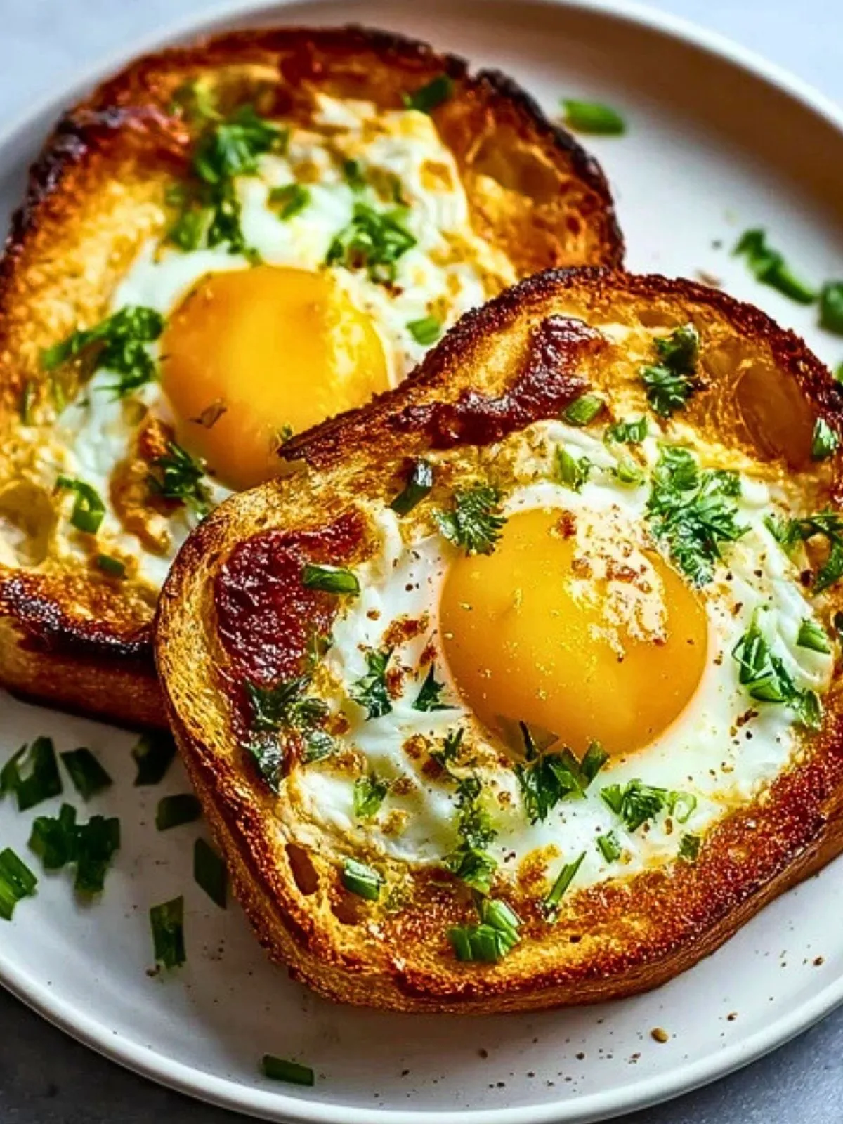 Toast Aux Oeufs Et Fromage À La Fritteuse À Air (1)