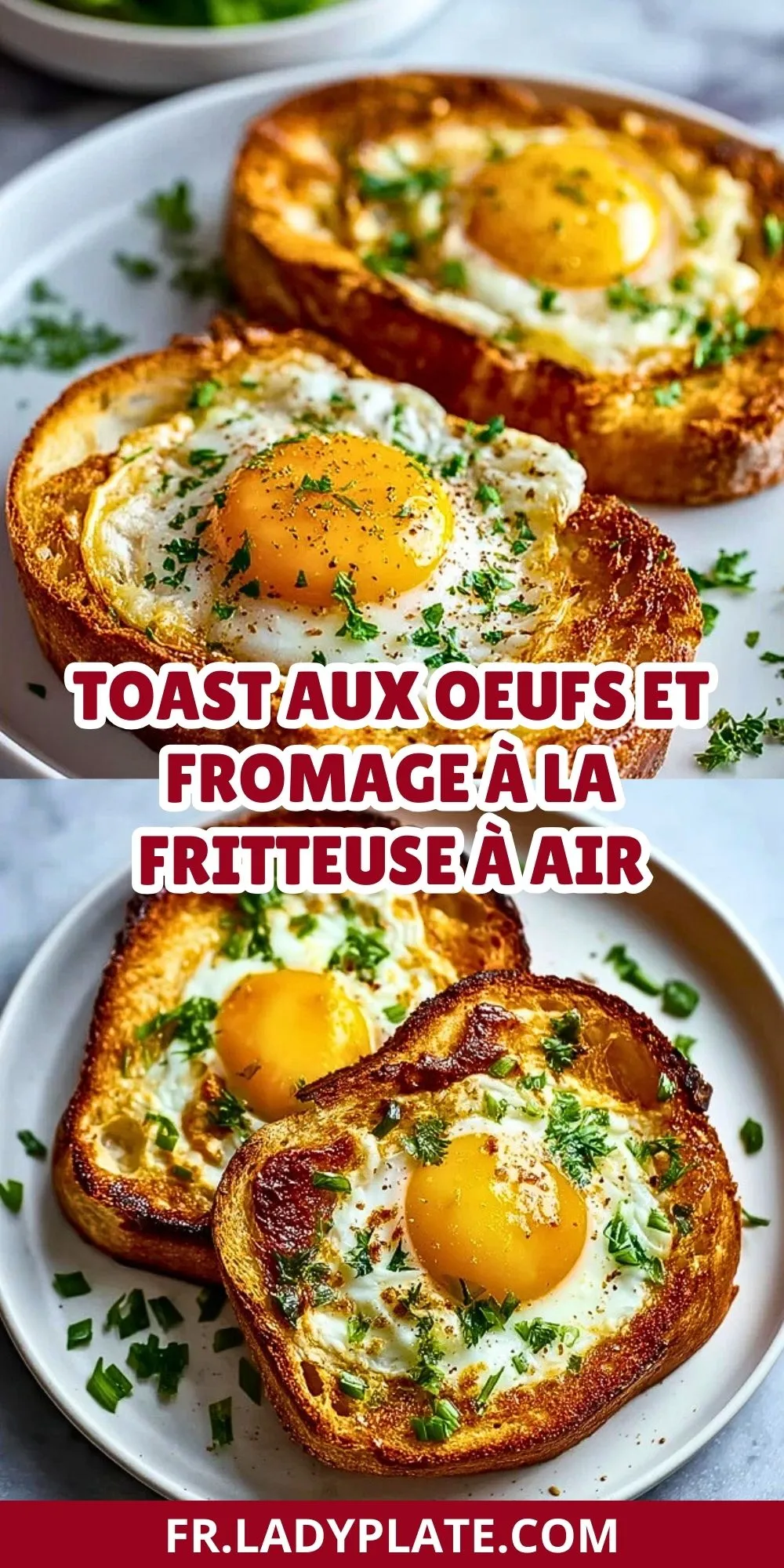 Toast Aux Oeufs Et Fromage À La Fritteuse À Air (2)