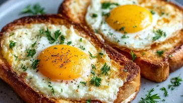 Toast Aux Oeufs Et Fromage À La Fritteuse À Air