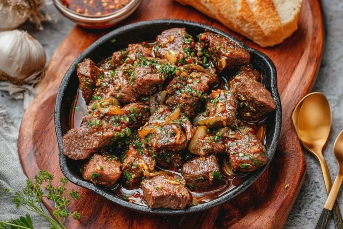 Bouchées De Steak Au Beurre À LAil (2)
