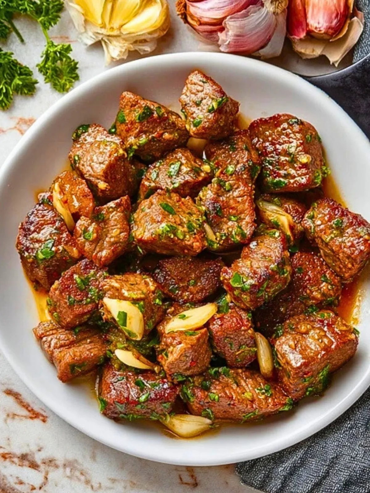 Bouchées De Steak Au Beurre À LAil