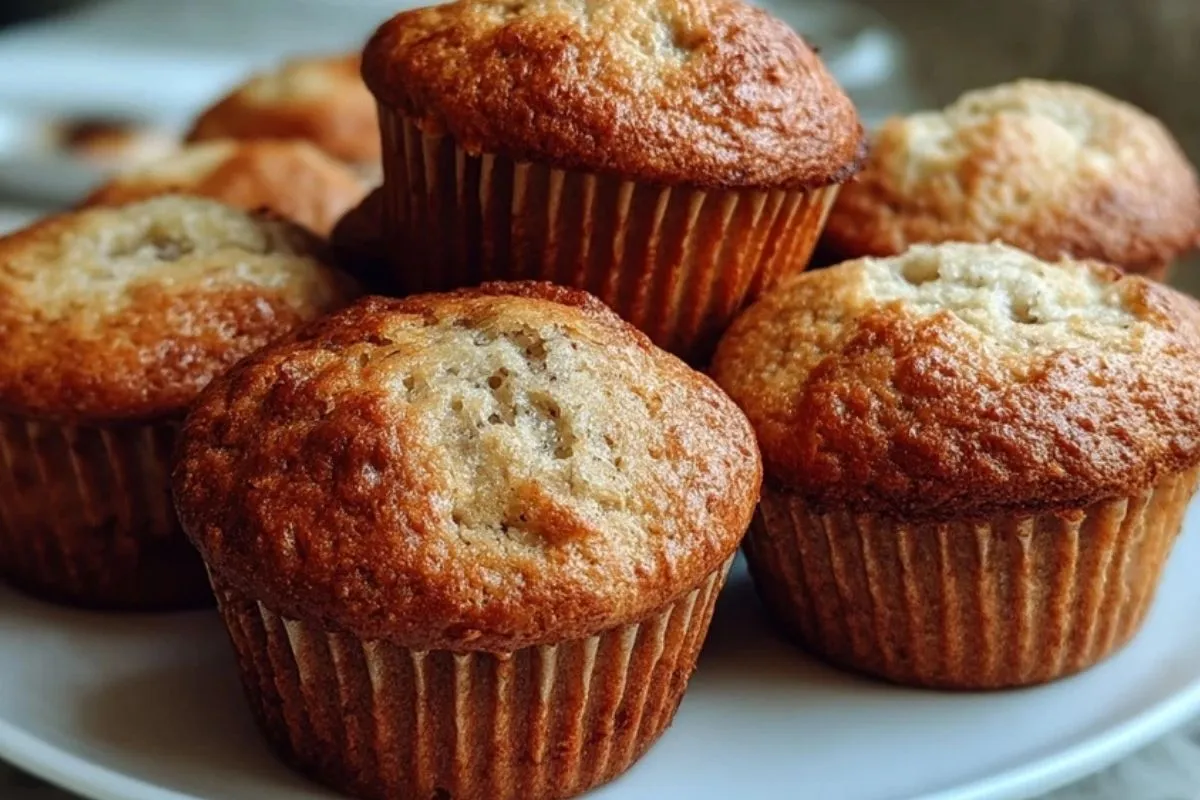 Muffins Banane Au Yaourt Grec