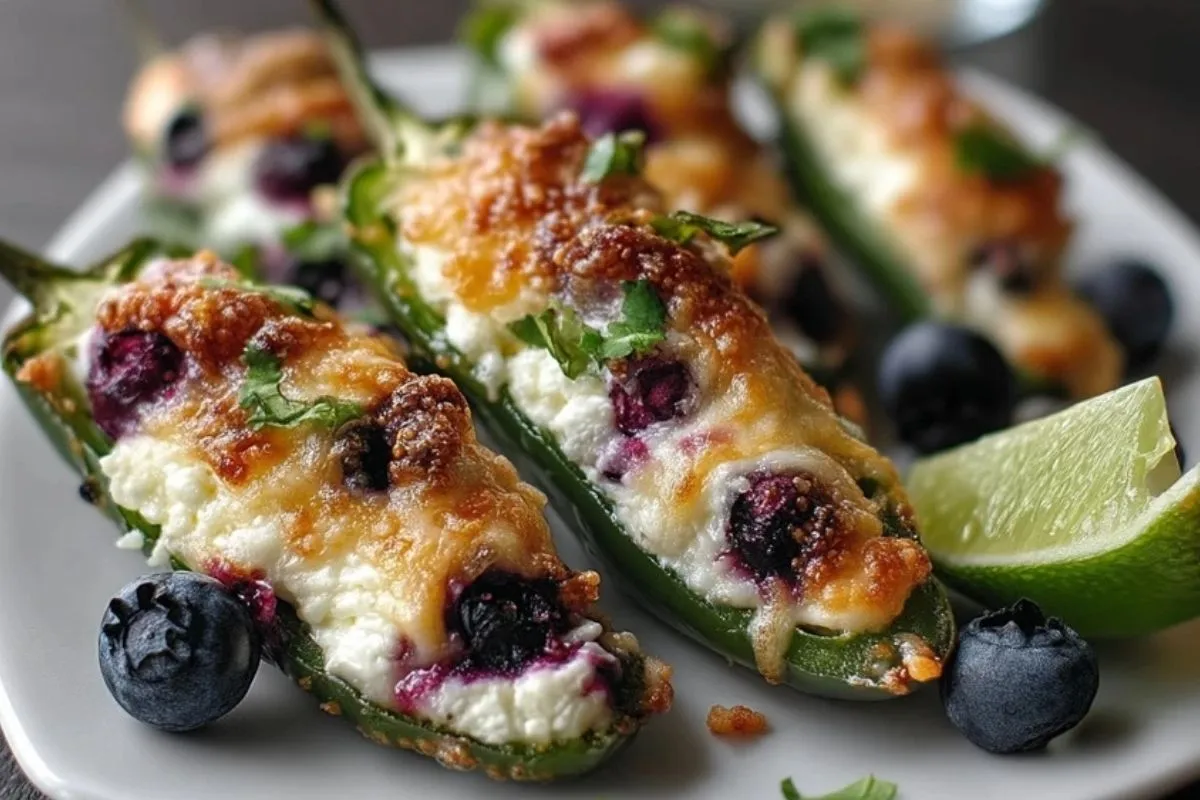 Poppers Jalapeño Au Brie Et Myrtilles