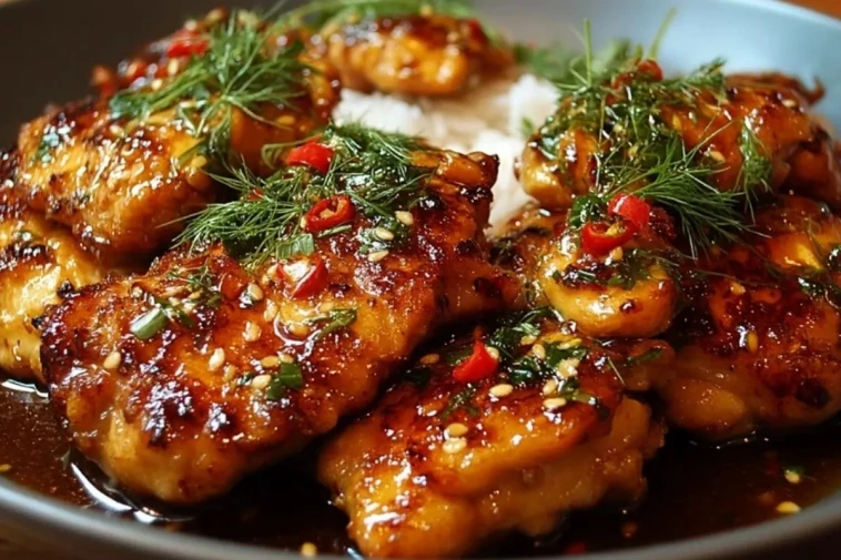 Poulet Thaï Sucré et Épicé