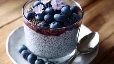 Pudding De Graines De Chia Aux Myrtilles