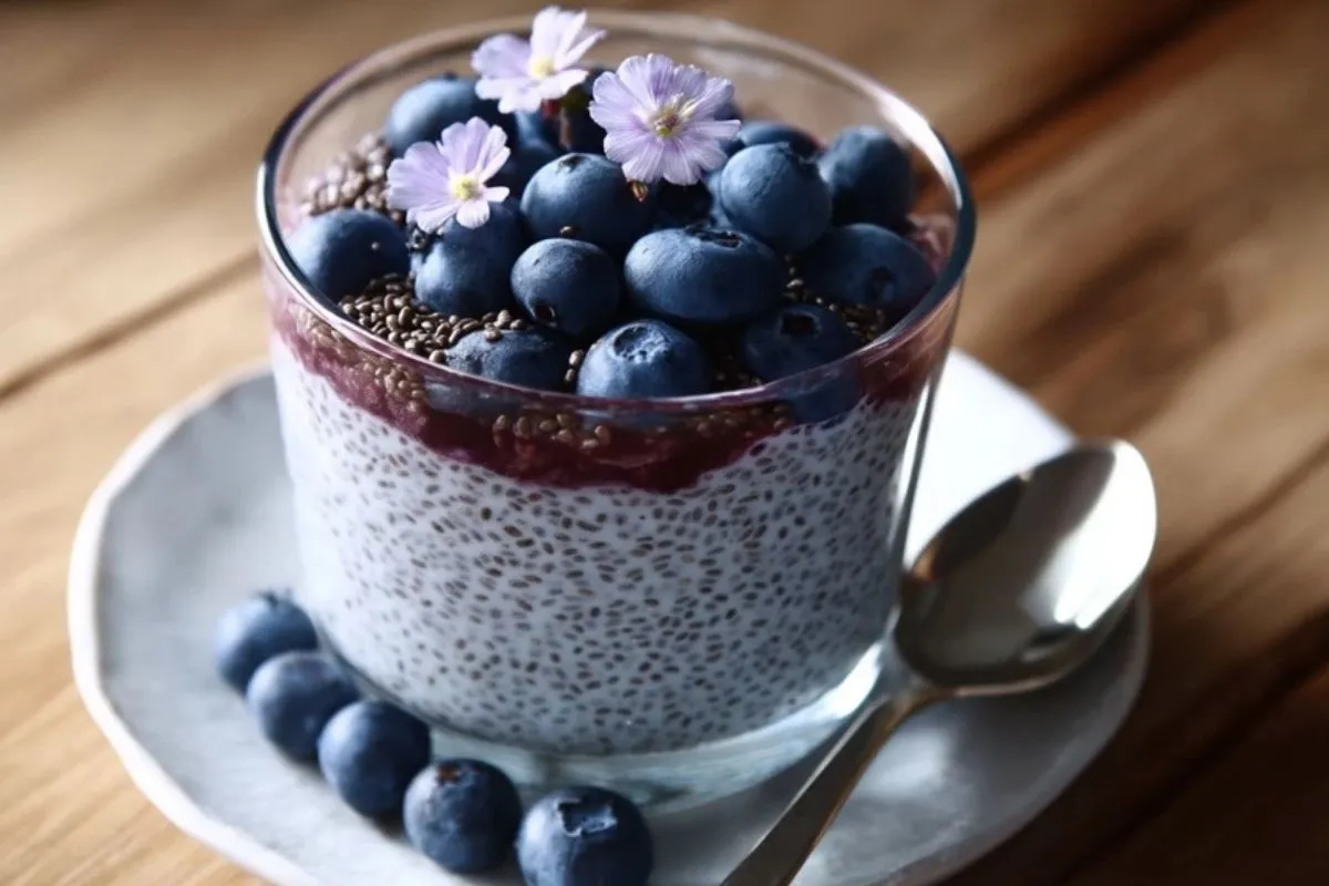 Pudding De Graines De Chia Aux Myrtilles
