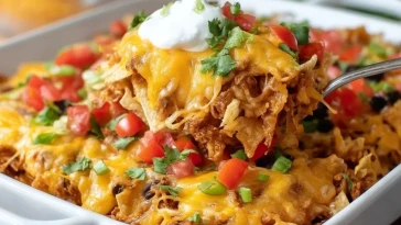 Casserole De Nachos Au Fromage