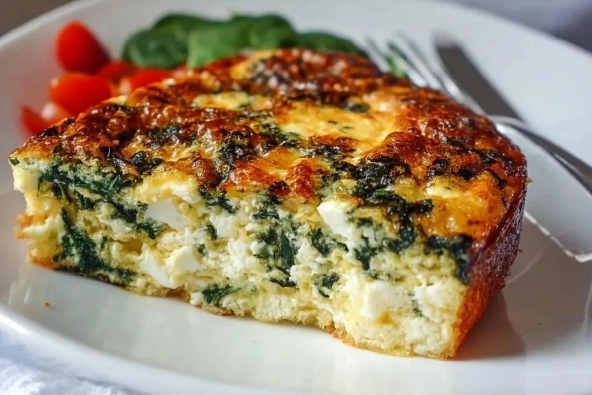 Casserole De Petit-Déjeuner Épinards Et Fromage Cottage