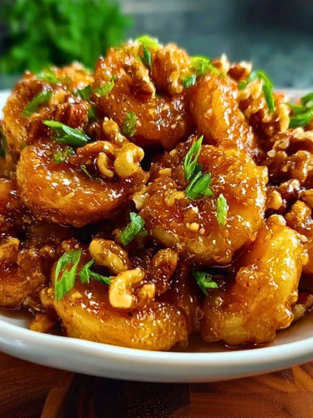 Crevettes Au Miel Et Aux Noix (1)