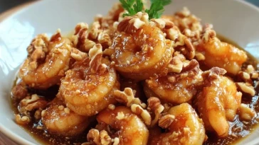 Crevettes Au Miel Et Aux Noix