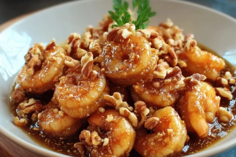 Crevettes Au Miel Et Aux Noix