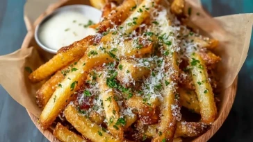 Frites Maison aux Truffes et Parmesan