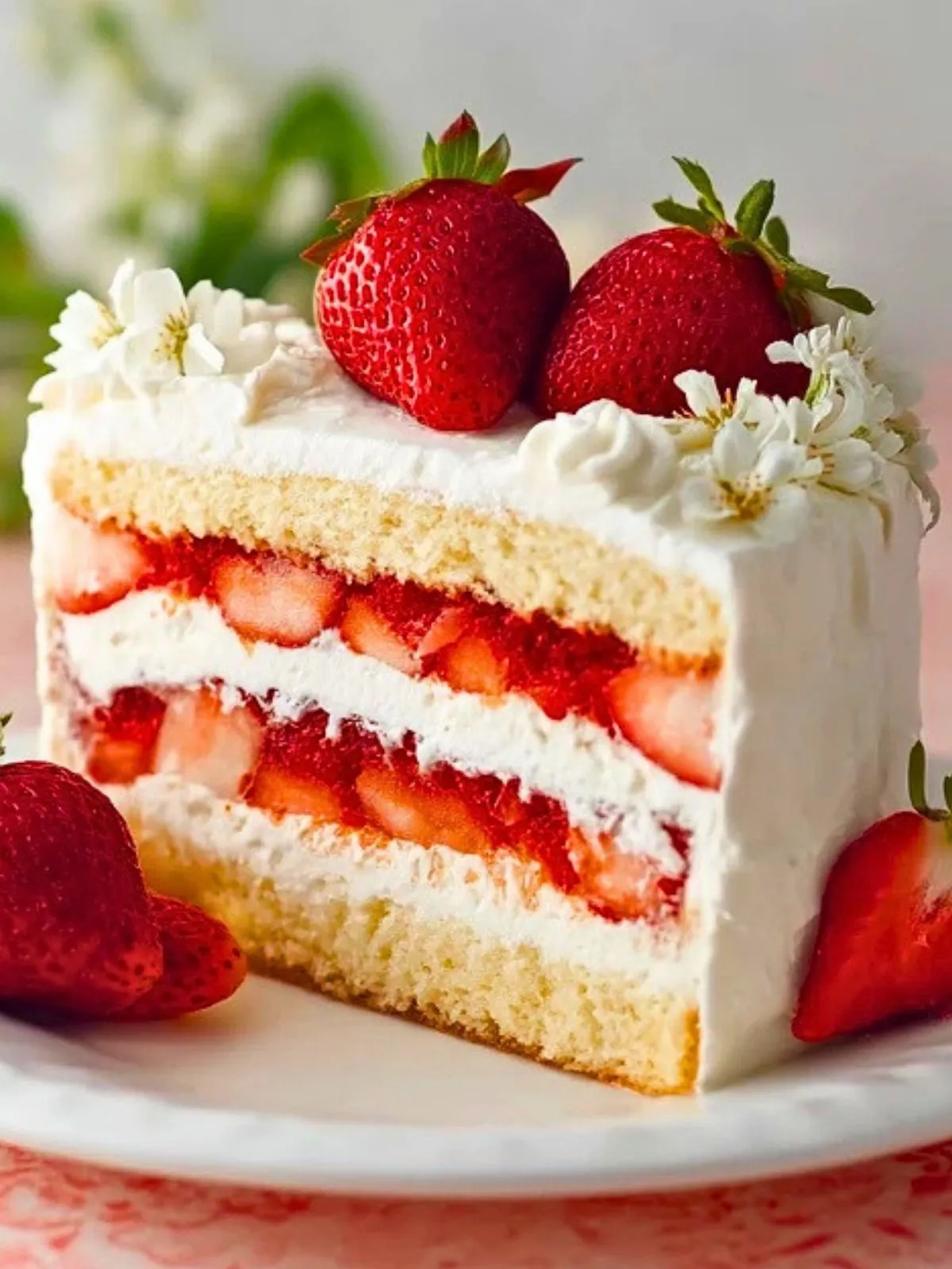 Gâteau à la Crème et aux Fraises (1)