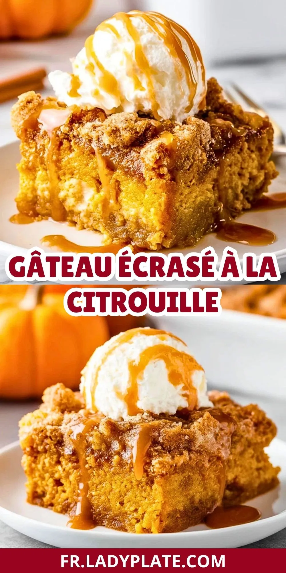 Gâteau Écrasé à la Citrouille (2)
