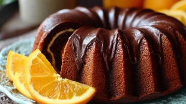 Gâteau Moelleux Au Chocolat Et À LOrange