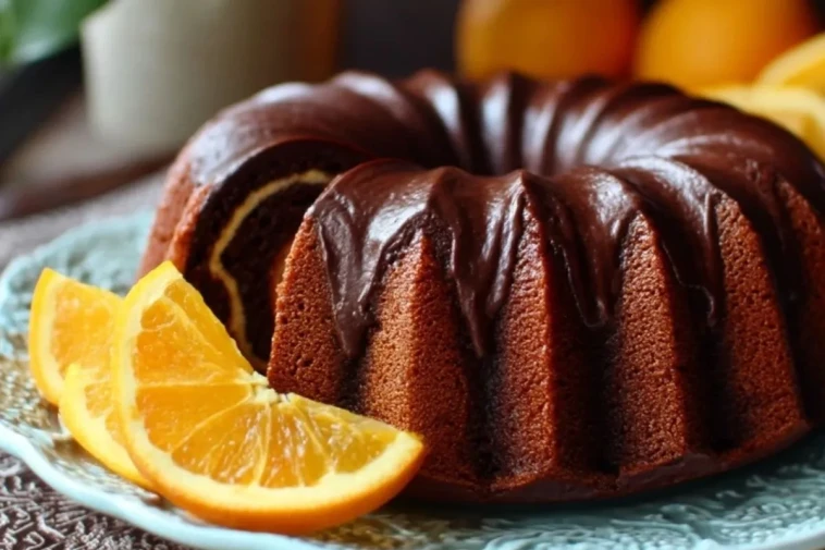 Gâteau Moelleux Au Chocolat Et À LOrange