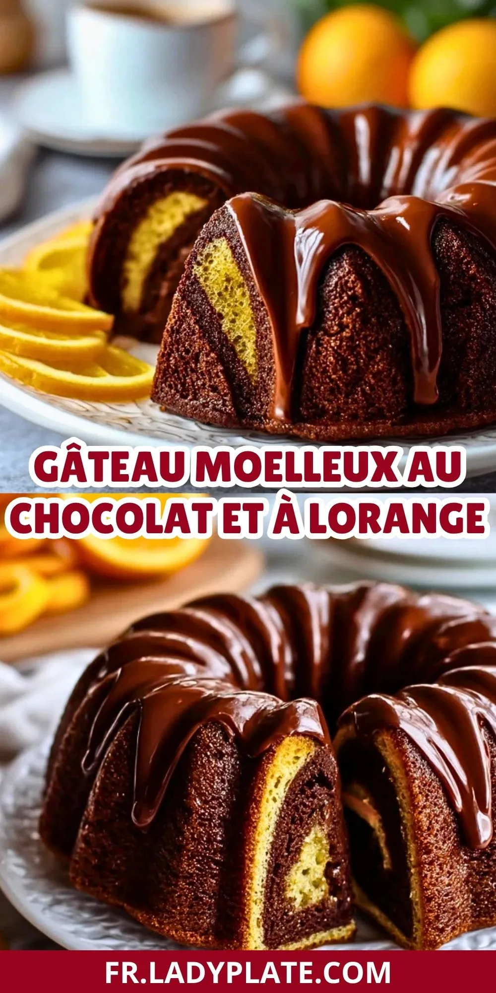 Gâteau Moelleux Au Chocolat Et À LOrange- Pin 1