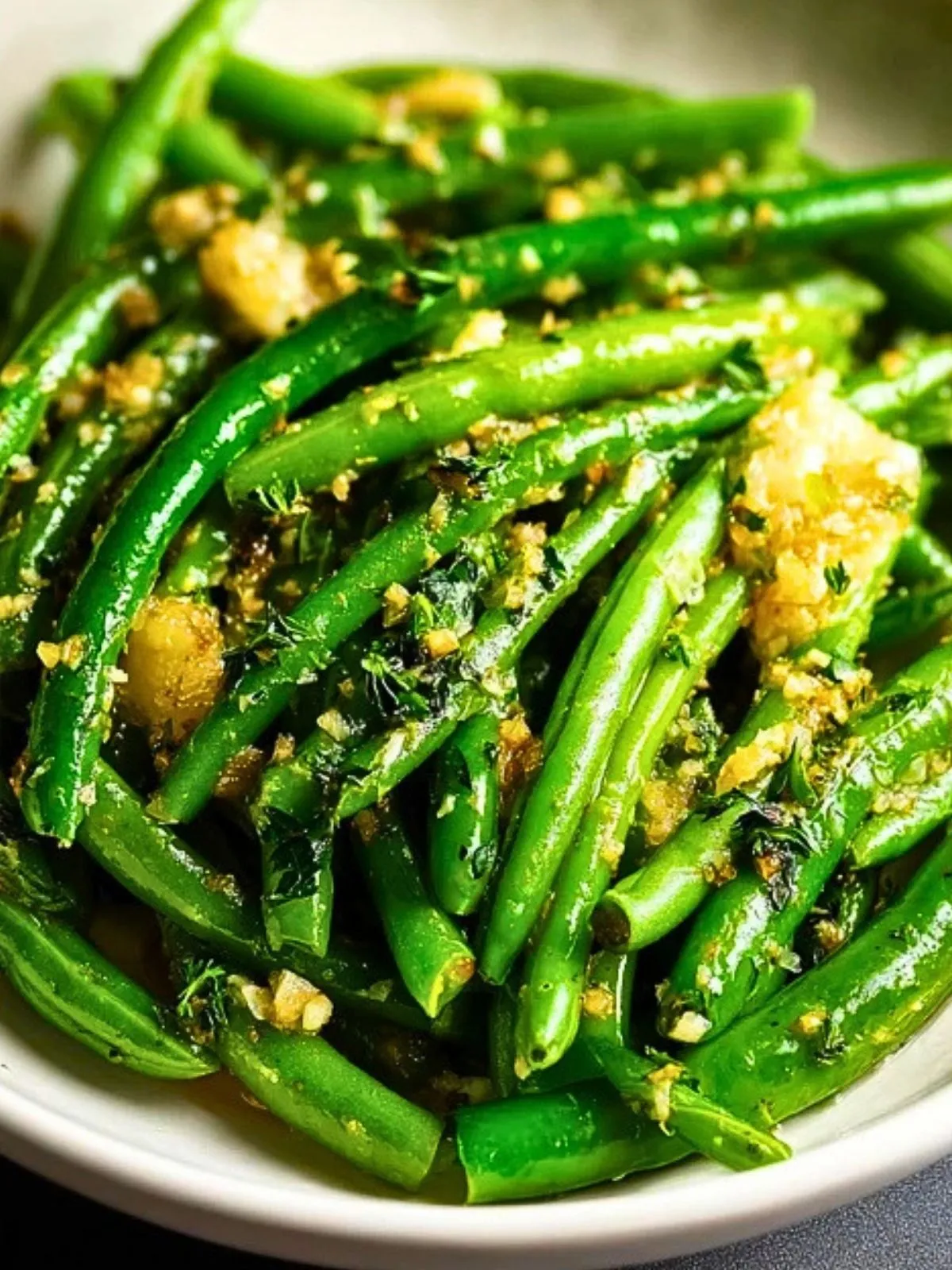 Haricots Verts Sautés À LAil Et Au Beurre (1)