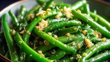 Haricots Verts Sautés À LAil Et Au Beurre