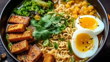 Nouilles Ramen Végétaliennes Faciles