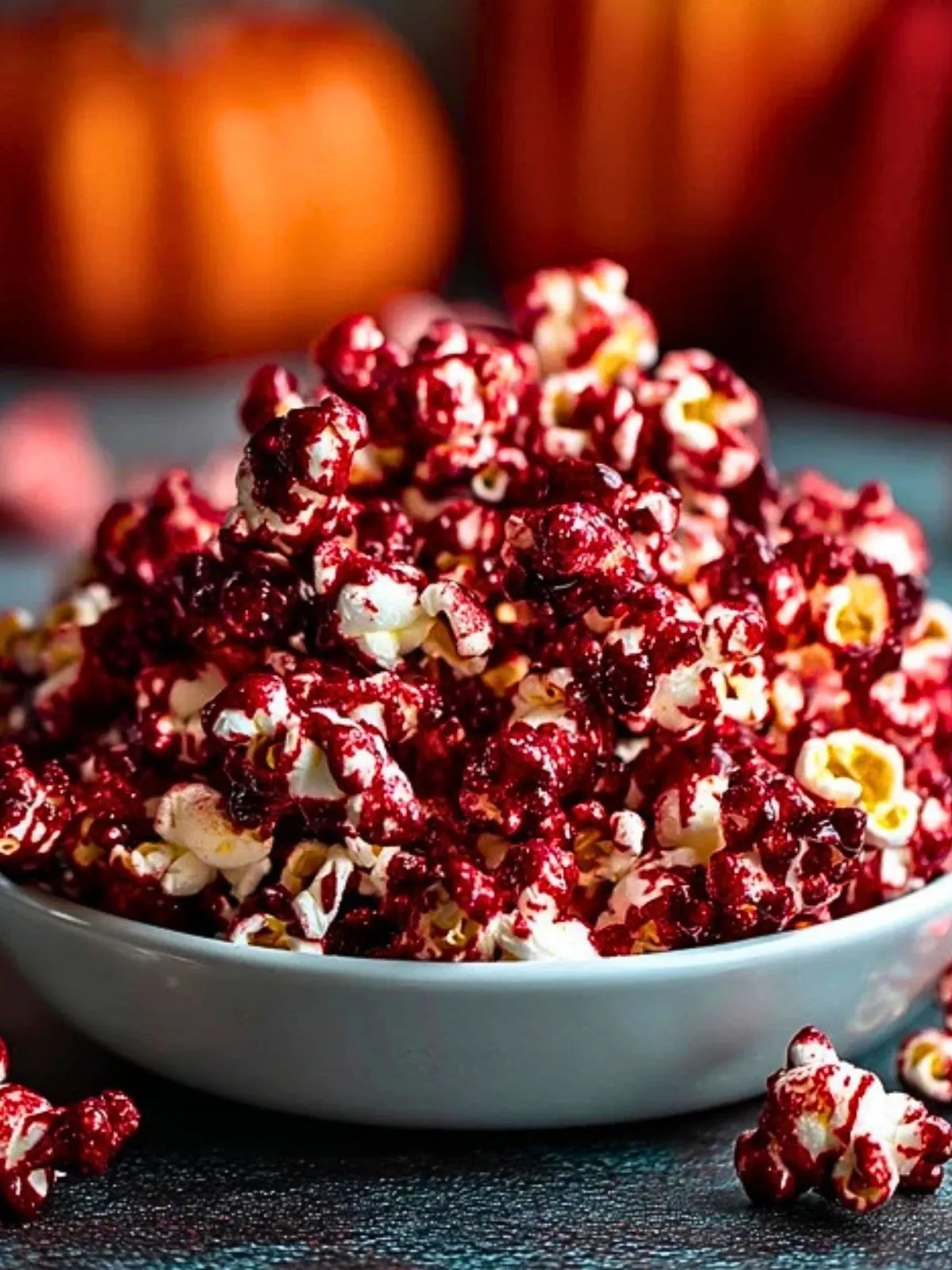 Popcorn Velours Rouge Sanglant dHalloween (1)