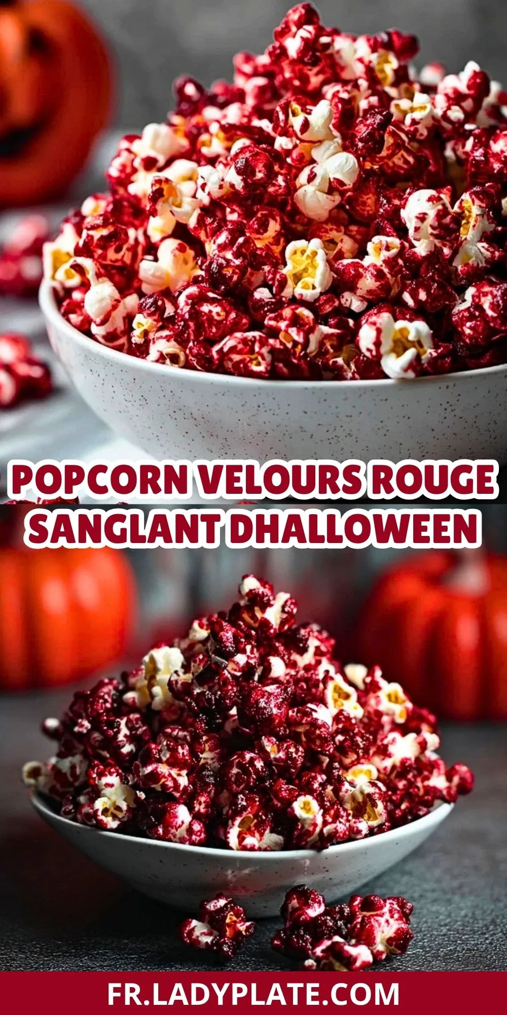 Popcorn Velours Rouge Sanglant dHalloween (2)