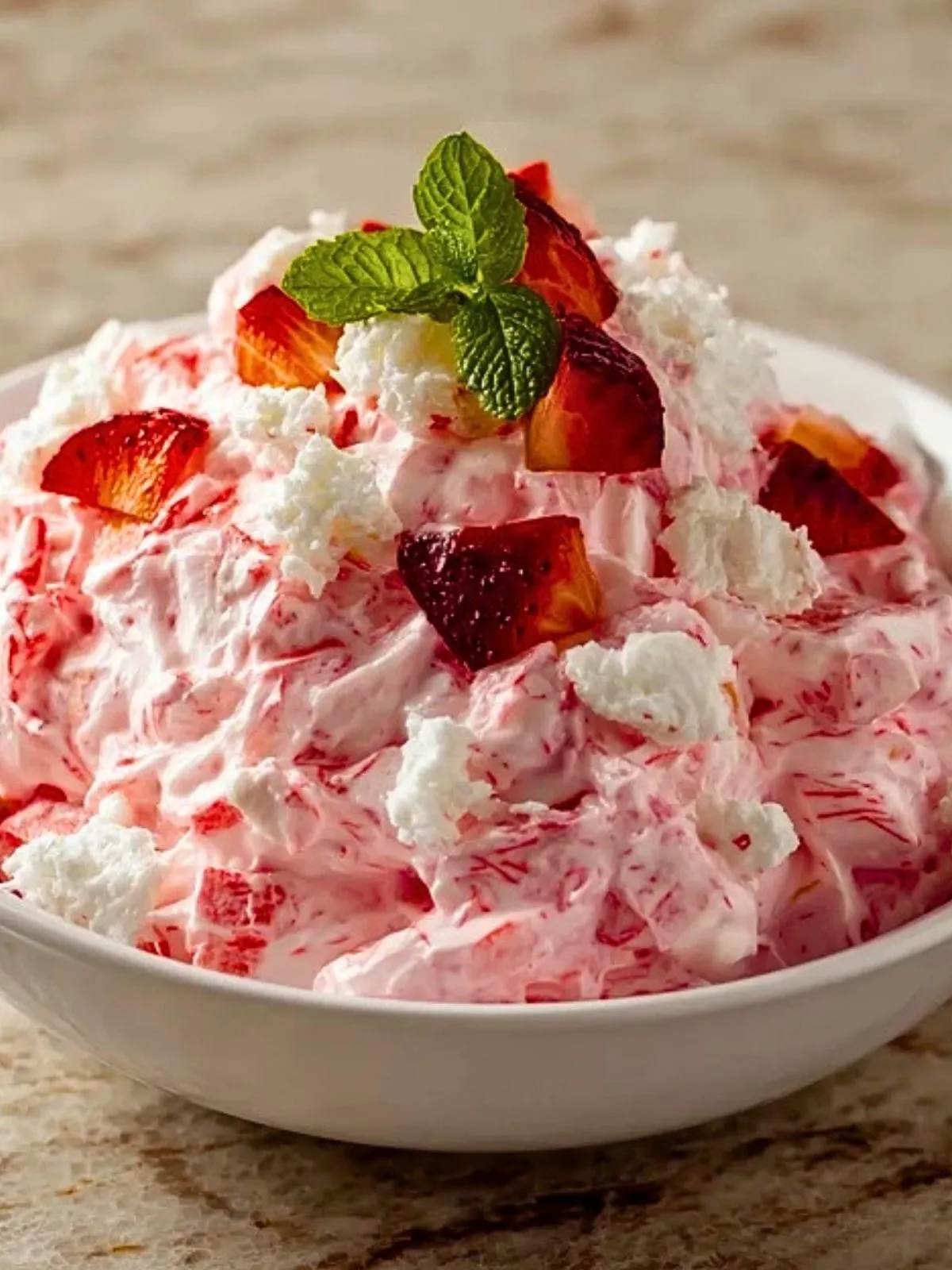 Salade De Fraises Mousseuse (1)