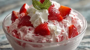 Salade De Fraises Mousseuse