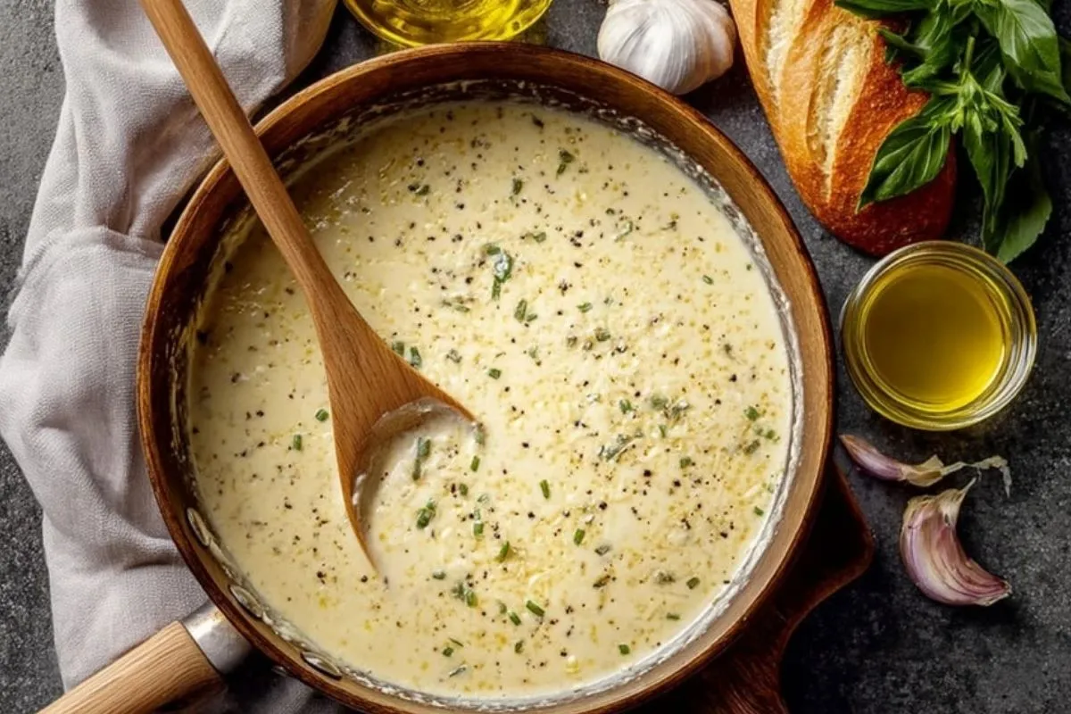 Sauce Ail Parmesan En Une Seule Casserole