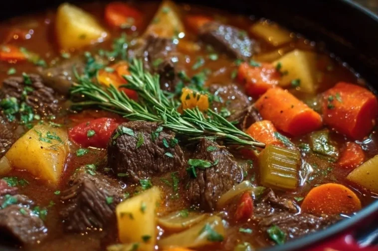 Soupe De Boeuf Aux Légumes Braisés