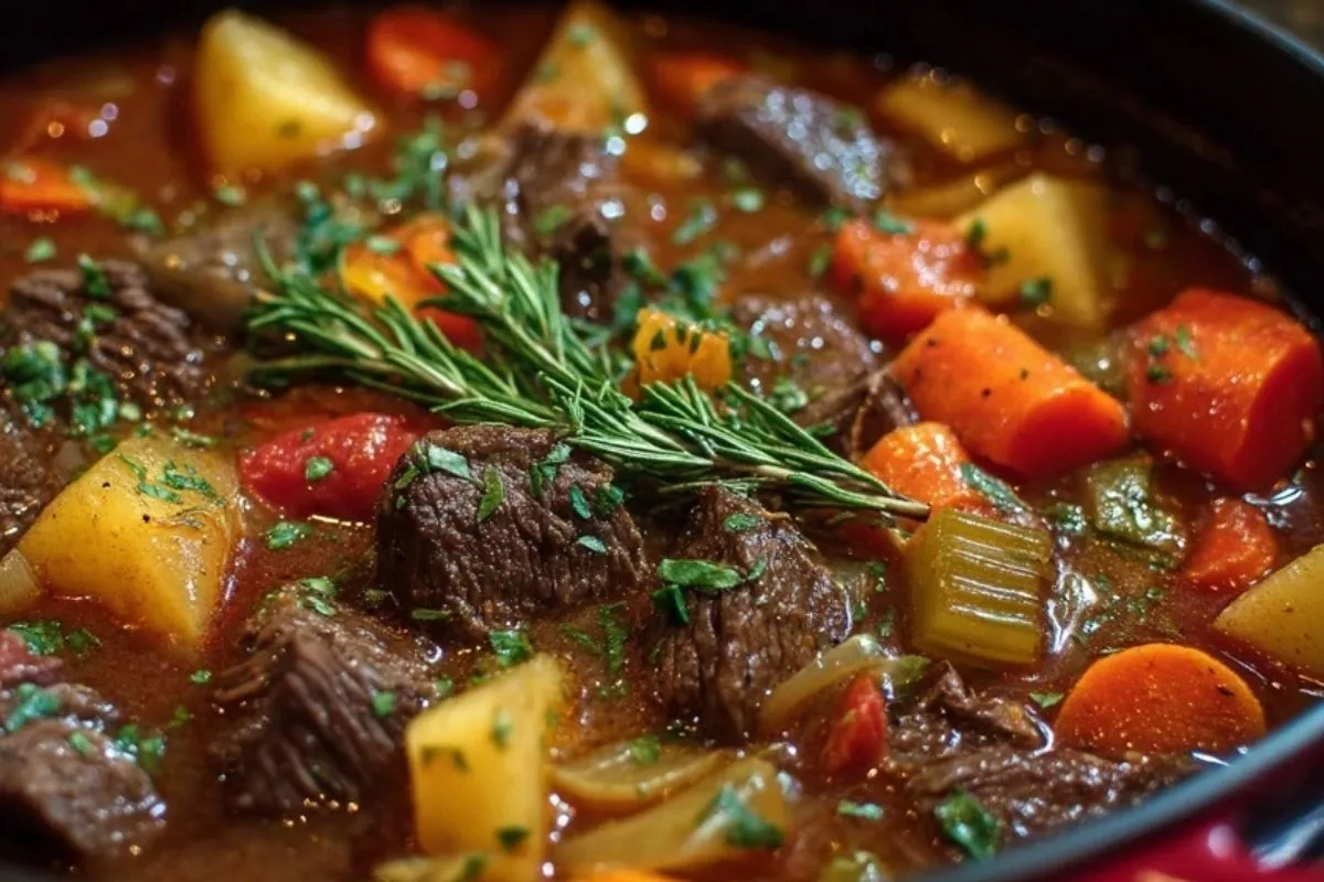 Soupe De Boeuf Aux Légumes Braisés
