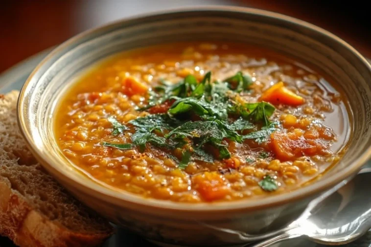Soupe De Lentilles Épicée