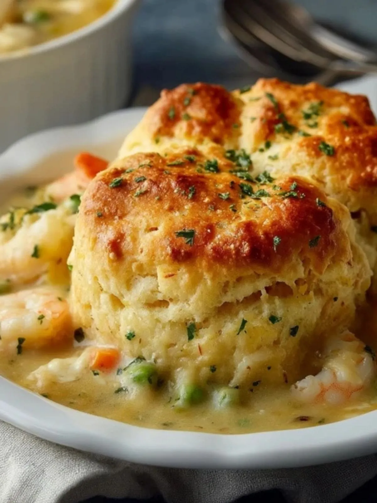 Tourte De Fruits De Mer Aux Biscuits Cheddar (1)