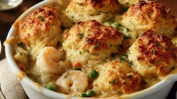 Tourte De Fruits De Mer Aux Biscuits Cheddar