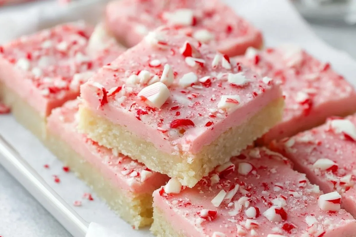 Barres De Biscuits Au Sucre À La Menthe Poivrée