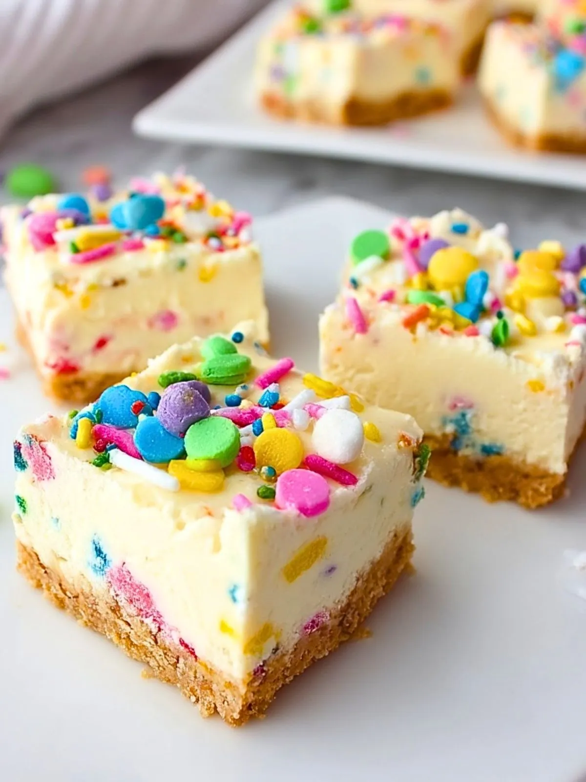 Barres De Cheesecake Funfetti De Pâques (1)