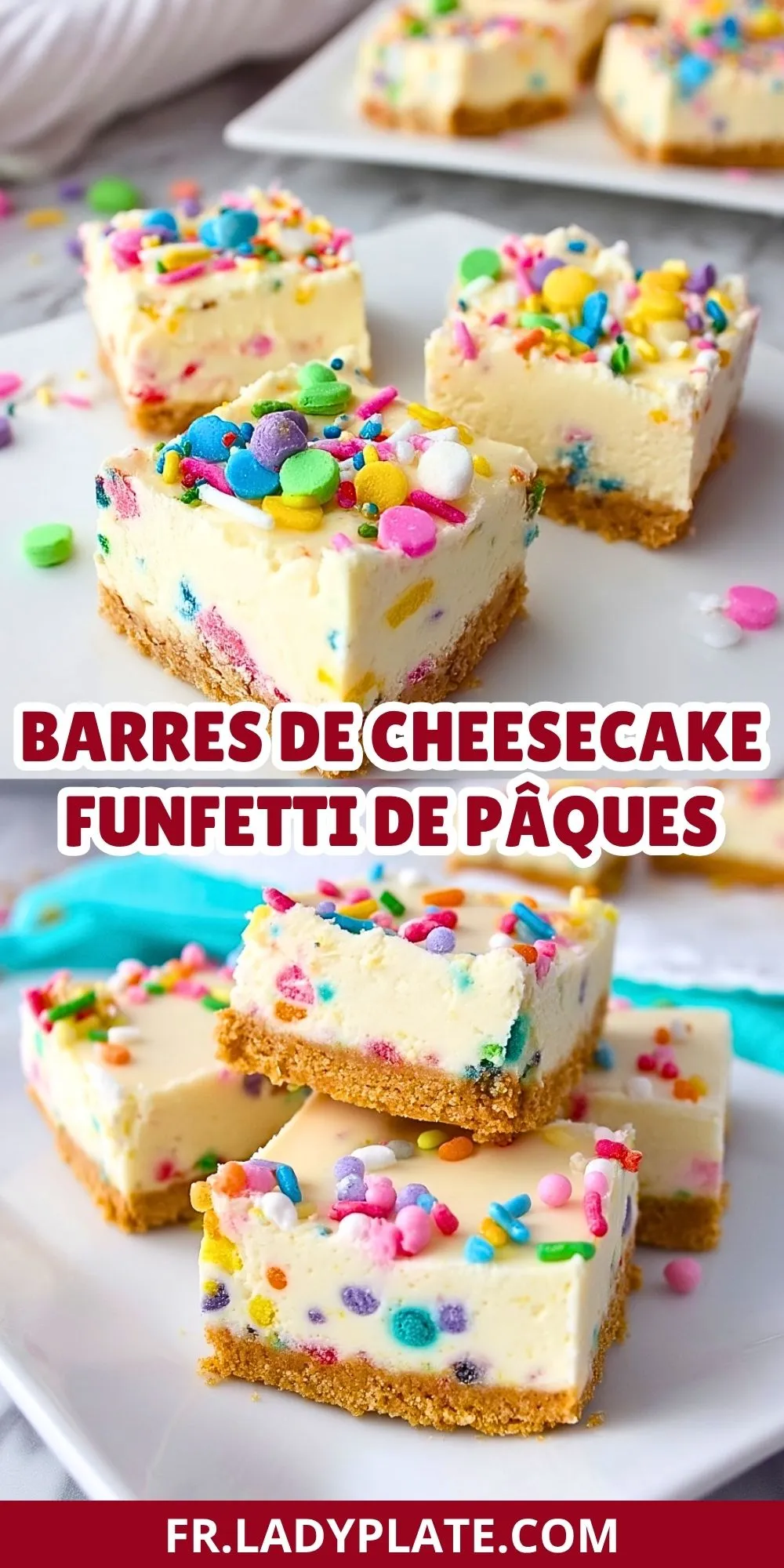 Barres De Cheesecake Funfetti De Pâques (2)