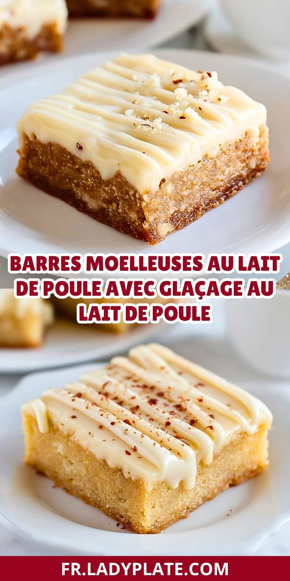Barres Moelleuses au Lait de Poule avec Glaçage au Lait de Poule (2)